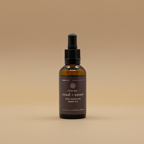 Small bottle of pure argan oil