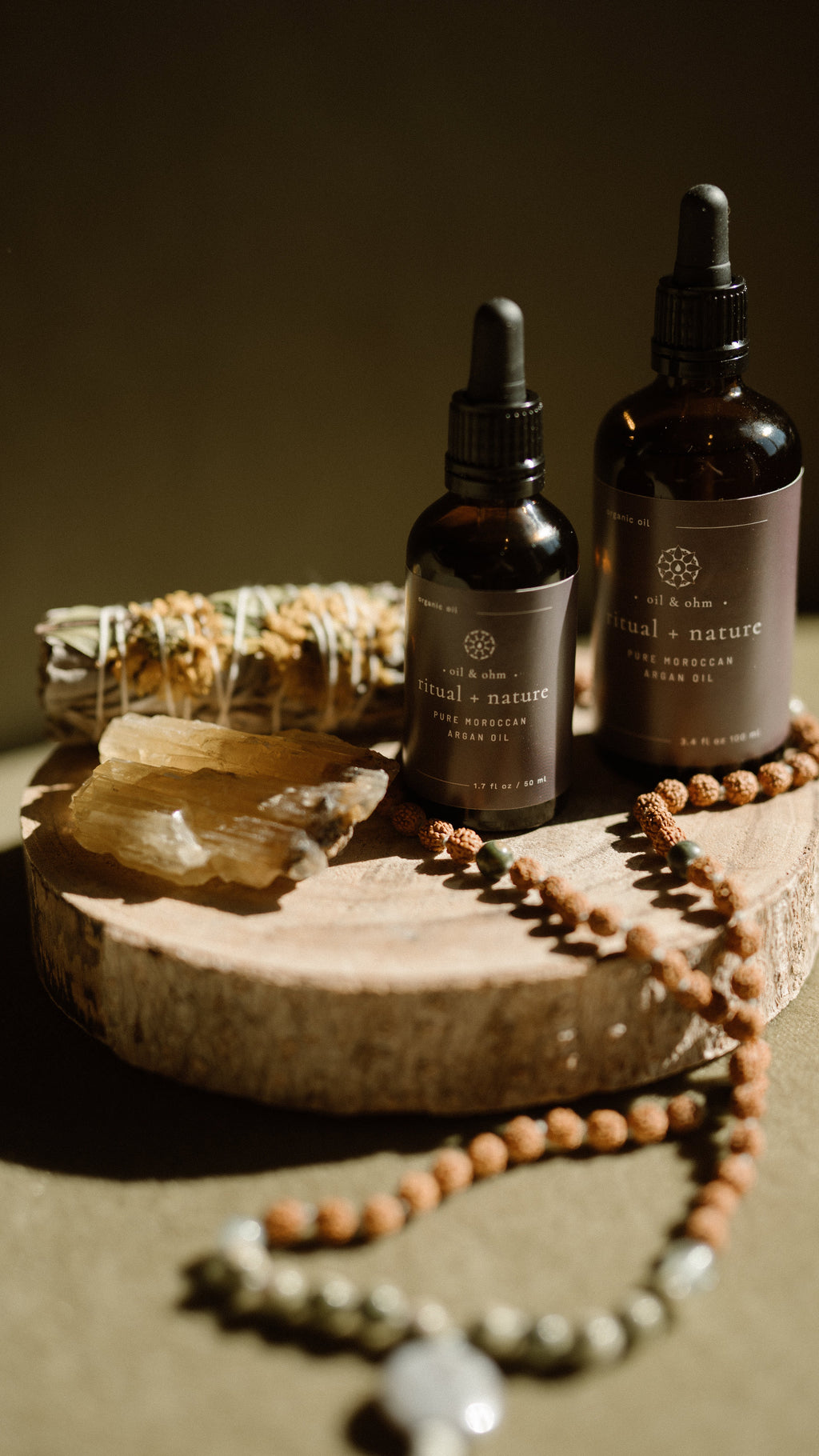 Pure Argan Oil in large and small bottle